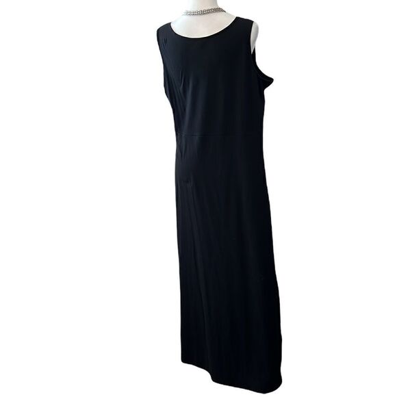 Talbots plus LB maxi dress w/extra button cute keyhole detail at front neck NWOT - Picture 2 of 6
